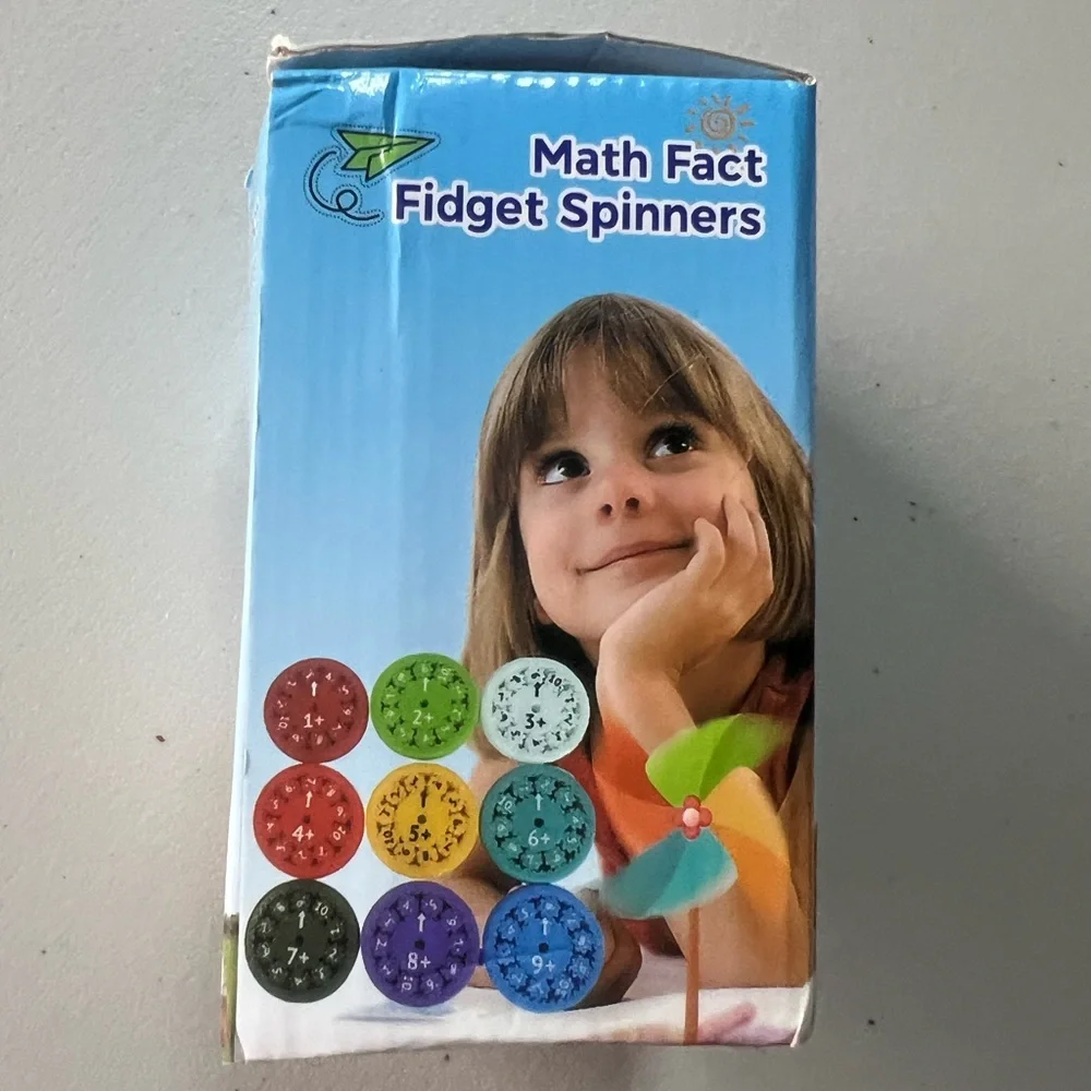 Math Fact Fidget Spinners - Multicolor Set